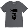big fish little fish cardboard box   music t shirt V-Neck Tee