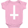 wasted youth inverted cross indie geek swag funny Baby Onesie