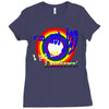 i am not gay, i just like rainbows Ladies Fitted T-Shirt