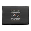 ya done messed up a a ron ugly sweater Accessory Pouches