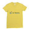 like a boss Ladies Fitted T-Shirt