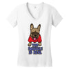 the snuggle is real Women's V-Neck T-Shirt