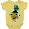 pineapple skateboarding Baby Onesie