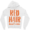 red hair dont care Zipper Hoodie