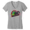 mushroom city bullets Women's V-Neck T-Shirt