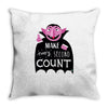 every second counts Throw Pillow