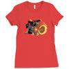 ghost rider and son Ladies Fitted T-Shirt