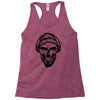 hipter skull Racerback Tank