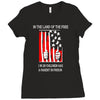 if the land of the free Ladies Fitted T-Shirt