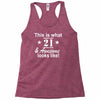 21st birthday Racerback Tank
