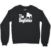 the dogfather  nerd retro der pate godfather fun Crewneck Sweatshirt