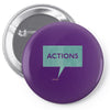 louder than words Pin-back button