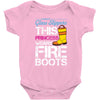 Forget Glass Slippers This Princess Wears Fire Boots Baby Bodysuit