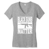 black guns matter Women's V-Neck T-Shirt