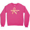 Survivor Of Uterine Cancer Crewneck Sweatshirt