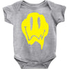 melting acid smiley face Baby Onesie