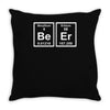 geek beer Throw Pillow