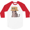 cat in the box! 3/4 Sleeve Shirt