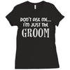 wedding day stag night marriage Ladies Fitted T-Shirt