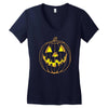 jack o' lantern Women's V-Neck T-Shirt