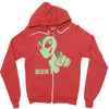 alien believe space sci fi ufo nerd Zipper Hoodie