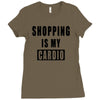 shopping is my cardio !! t shirt  shopping is my cardio graphic  t,,, Ladies Fitted T-Shirt