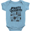 pirate crossword Baby Onesie