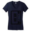 retro cassette Women's V-Neck T-Shirt