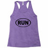 basic running oval Racerback Tank