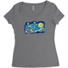 super starry night Women's Triblend Scoop T-shirt