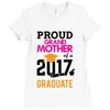 Class of 2017 Proud GrandMother Graduation Ladies Fitted T-Shirt