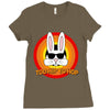 too hip to hop   bunny easter Ladies Fitted T-Shirt
