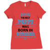 The Best Poppy Was Born In October Ladies Fitted T-Shirt