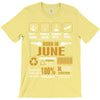 Born June Multitasking Problem Solving Tees T-Shirt