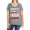 don't flirt with me i love may girl she is a crazy scorpio she will mu Ladies Curvy T-Shirt