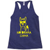 no drama llama (2) Racerback Tank