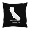 Whale's Vagina CA Throw Pillow
