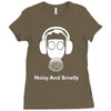 noisy and smelly hazard warnign sign Ladies Fitted T-Shirt
