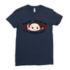 January Peeking Out Baby Boy Ladies Fitted T-Shirt