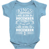 Real Kings Are Born On December 9 Baby Onesie