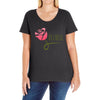 floral Ladies Curvy T-Shirt