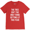 the tree isn't the only thing getting lit this year V-Neck Tee