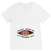 November Peeking Out Baby Girl V-Neck Tee