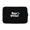 Bun in the Oven with Heart Baby Boy Laptop sleeve