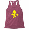 sasquatch guitar gear  funny bigfoot yeti comic monster retro Racerback Tank