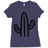 minimalistic cactus Ladies Fitted T-Shirt