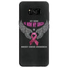 my hero is now my angel breast cancer awareness Samsung Galaxy S8 Case
