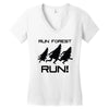 run forest run Women's V-Neck T-Shirt