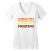 Surely Not Everybody Was Kung Fu Fighting Women's V-Neck T-Shirt