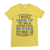i never dreamed i would grow up to be a super cool runner but here i a Ladies Fitted T-Shirt